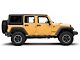 Jeep Licensed by RedRock Small Compass Decal with Jeep Logo; Matte Black (07-18 Jeep Wrangler JK)