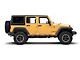 Jeep Licensed by RedRock Small Compass Decal with JK Logo; Matte Black (07-18 Jeep Wrangler JK)