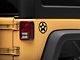 Jeep Licensed by RedRock JK Star Accent Decal; Matte Black (07-18 Jeep Wrangler JK)