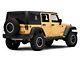 Jeep Licensed by RedRock Jeep Star Accent Decal; Matte Black (07-18 Jeep Wrangler JK)