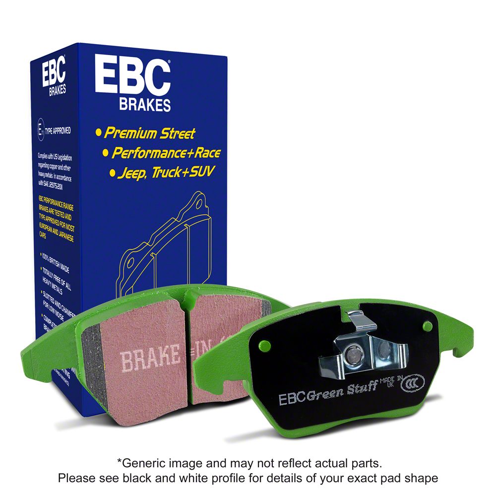 EBC Brakes Jeep Wrangler Greenstuff 6000 Street Sport Organic Brake
