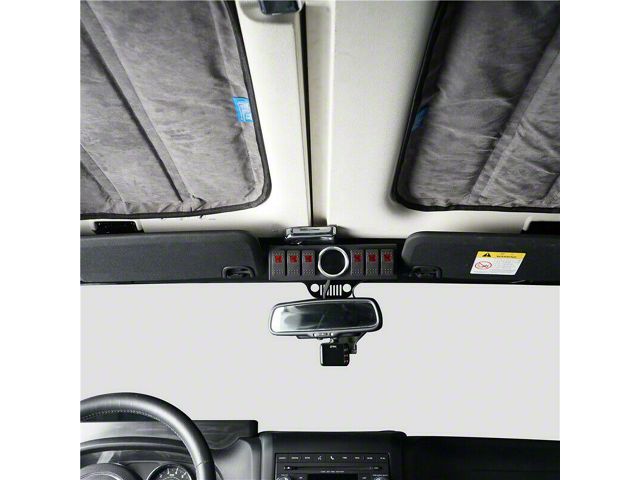 Overhead 6-Switch Pod Panel with Control (11-18 Jeep Wrangler JK)