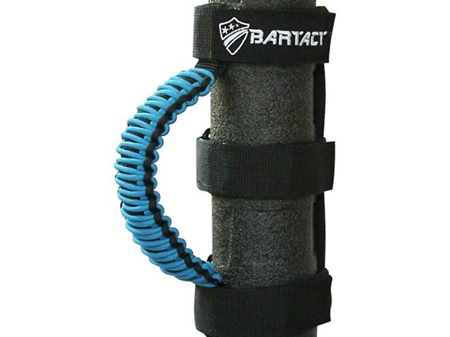 Bartact Paracord Grab Handles; Black/Cosmos Blue (Universal; Some Adaptation May Be Required)