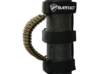 Bartact Paracord Grab Handles; Black/Coyote Tan (Universal; Some Adaptation May Be Required)