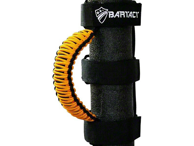 Bartact Paracord Grab Handles; Black/Dozer Yellow (Universal; Some Adaptation May Be Required)