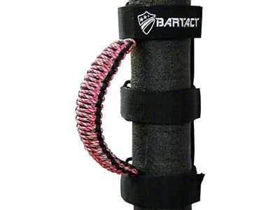 Bartact Paracord Grab Handles; Black/Pink Camo (Universal; Some Adaptation May Be Required)