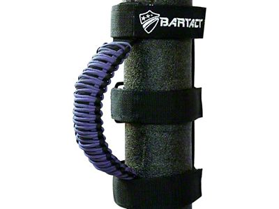 Bartact Paracord Grab Handles; Black/Purple (Universal; Some Adaptation May Be Required)