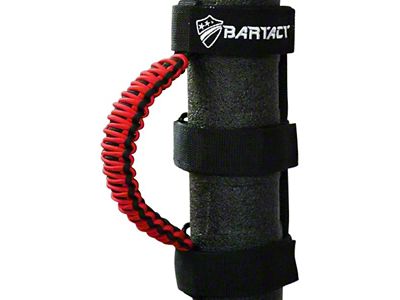 Bartact Paracord Grab Handles; Black/Red (Universal; Some Adaptation May Be Required)