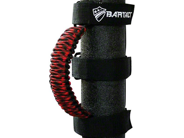 Bartact Paracord Grab Handles; Black/Spider Bite (Universal; Some Adaptation May Be Required)