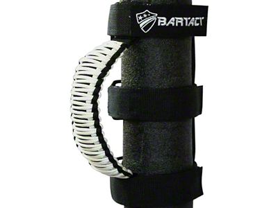 Bartact Paracord Grab Handles; Black/White (Universal; Some Adaptation May Be Required)