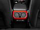 RedRock Rear Vent Outlet Trim; Red (18-24 Jeep Wrangler JL)