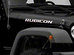 Jeep Licensed by RedRock Rubicon Hood Logo Decal; Pink (07-18 Jeep Wrangler JK)