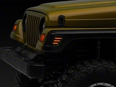 Raxiom Axial Series LED Side Marker Lamps; Smoked (97-06 Jeep Wrangler TJ)