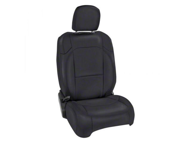 PRP Front Seat Covers; All Black (18-24 Jeep Wrangler JL 2-Door Rubicon)