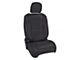 PRP Front Seat Covers; Black with Red Stitching (18-24 Jeep Wrangler JL 2-Door Rubicon)