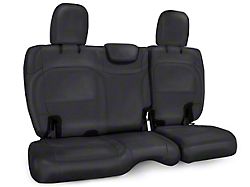 PRP Rear Bench Seat Cover; All Black (18-23 Jeep Wrangler JL 4-Door w/ Cloth Interior)