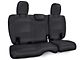 PRP Rear Bench Seat Cover; All Black (18-24 Jeep Wrangler JL 4-Door w/ Cloth Interior)