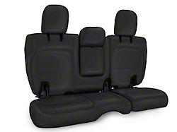 PRP Rear Bench Seat Cover; All Black (18-24 Jeep Wrangler JL 4-Door w/ Leather Interior)