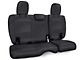 PRP Rear Bench Seat Cover; Black with Red Stitching (18-24 Jeep Wrangler JL 4-Door w/ Cloth Interior)