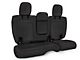 PRP Rear Bench Seat Cover; Black with Red Stitching (18-24 Jeep Wrangler JL 4-Door w/ Leather Interior)