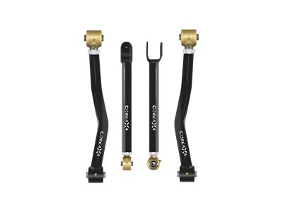 Core 4x4 Adjustable Front Upper and Lower Control Arms; Tier 4 (07-18 Jeep Wrangler JK)
