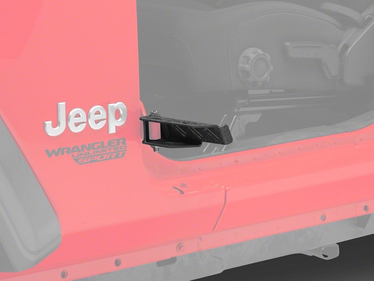 DV8 Offroad Jeep Wrangler Door Foot Pegs STJL-02 (07-23 Jeep Wrangler JK &  JL) - Free Shipping