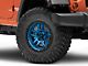 Fuel Wheels Ammo Gloss Blue with Black Bead Ring Wheel; 17x9 (07-18 Jeep Wrangler JK)