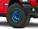 Fuel Wheels Ammo Gloss Blue with Black Bead Ring Wheel; 17x9 (18-24 Jeep Wrangler JL)