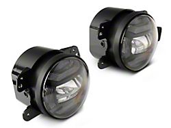 Raxiom Axial Series 4-Inch LED Fog Lights; Clear (07-18 Jeep Wrangler JK)
