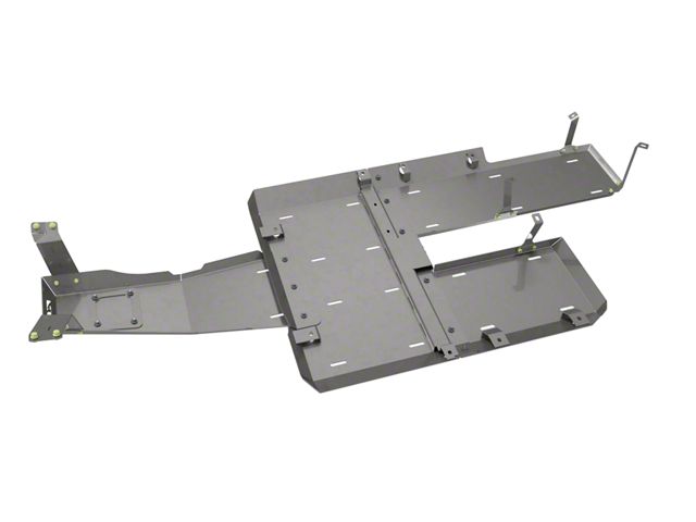 Motobilt Skid Plate System; Bare Steel (18-20 3.6L Jeep Wrangler JL 4-Door)