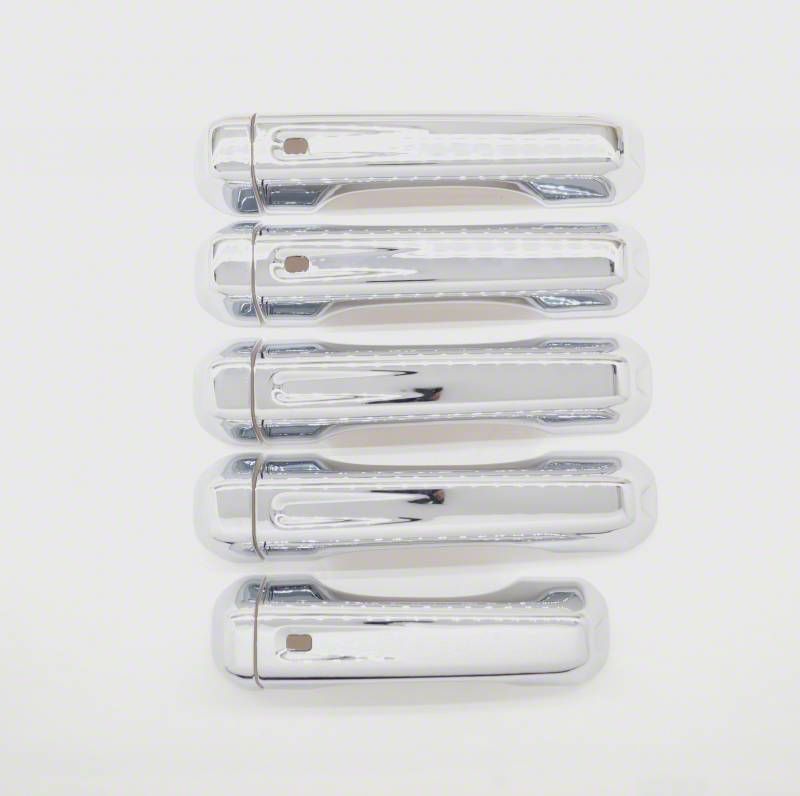 Jeep Wrangler Door Handle Covers; Chrome (1824 Jeep Wrangler JL