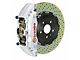 Brembo GT Series 6-Piston Front Big Brake Kit with 15-Inch 2-Piece Cross Drilled Rotors; Silver Calipers (20-24 Jeep Gladiator JT)
