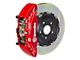 Brembo GT Series 6-Piston Front Big Brake Kit with 15-Inch 2-Piece Type 1 Slotted Rotors; Red Calipers (18-24 Jeep Wrangler JL)