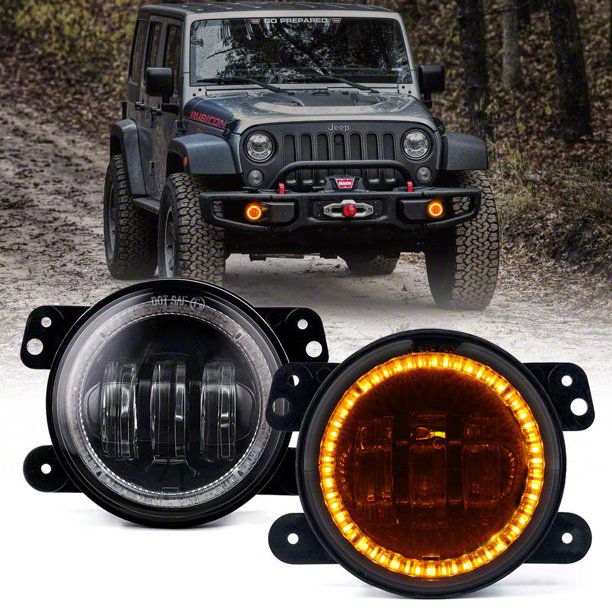 Jeep Gladiator 4Inch Escapade Series 60W LED Fog Lights with Yellow