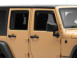 Officially Licensed Jeep Element Tinted Window Visors; Front and Rear (07-18 Jeep Wrangler JK 4-Door)
