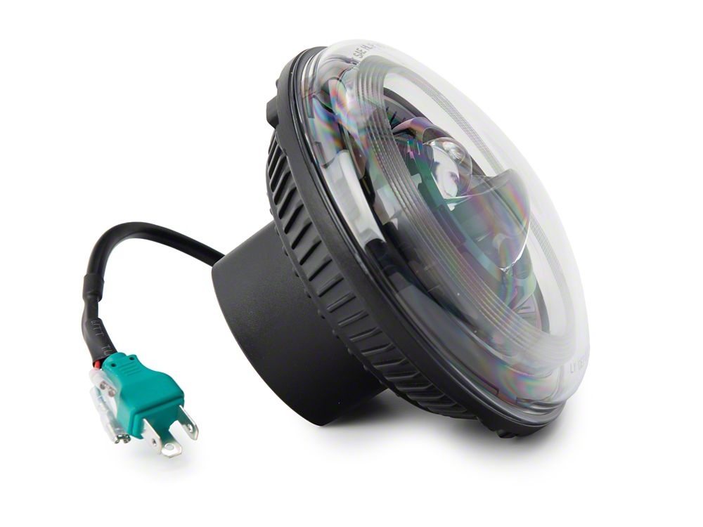 Raxiom Axial Series 7-Inch Dragon Eye LED Headlights; Black