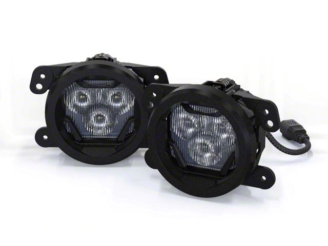 Morimoto 4Banger Fog Light Kit; HXB White Combo Beam (07-18 Jeep Wrangler JK w/ Factory Halogen Fog Lights)