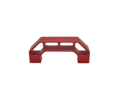 Royal Hooks Aluminum Hood Handle; Red (97-18 Jeep Wrangler TJ & JK)