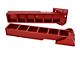 Royal Hooks Aluminum Tailgate Hinges; Red (07-18 Jeep Wrangler JK)
