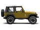 Rough Country Cab Length Nerf Side Step Bars; Black (87-06 Jeep Wrangler YJ & TJ, Excluding Unlimited)