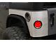 Motobilt Rear Corner Armor with Round Tail Light Holes; Bare Steel (07-18 Jeep Wrangler JK 4-Door)