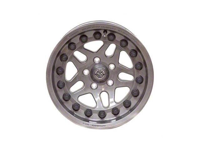 Hutchinson Rock Monster Beadlock Sparkle Silver Wheel; 17x8.5 (97-06 Jeep Wrangler TJ)
