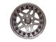 Hutchinson Rock Monster Beadlock Sparkle Silver Wheel; 17x8.5 (87-95 Jeep Wrangler YJ)