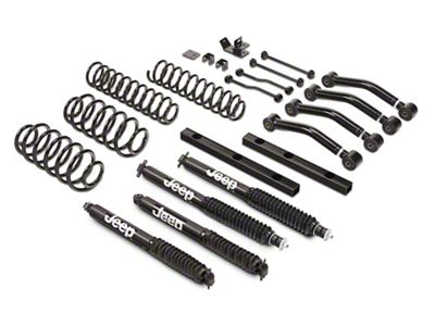 Officially Licensed Jeep 4-Inch Suspension Lift Kit with Monotube Shocks (97-06 Jeep Wrangler TJ)
