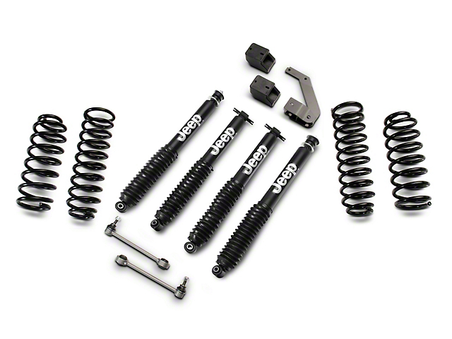 Officially Licensed Jeep 2.50-Inch Suspension Lift Kit with Monotube Shocks (07-18 Jeep Wrangler JK)