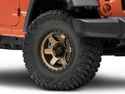 Fuel Wheels Block Matte Bronze Wheel; 17x9 (05-10 Jeep Grand Cherokee WK, Excluding SRT8)