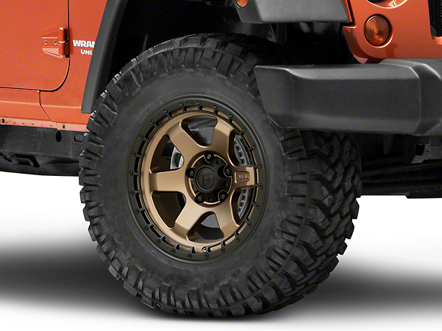 Fuel Wheels Block Matte Bronze Wheel; 18x9 (18-22 Jeep Wrangler JL)