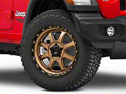 KMC Chase Matte Bronze with Black Lip Wheel; 20x9 (18-24 Jeep Wrangler JL)