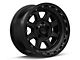 KMC Chase Satin Black with Gloss Black Lip Wheel; 20x9 (07-18 Jeep Wrangler JK)
