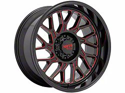 Moto Metal MO805 Gloss Black Milled with Red Tint Wheel; 22x10 (07-18 Jeep Wrangler JK)